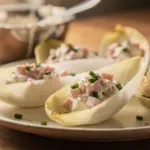 Barquettes d’endive au jambon et au fromage frais : un apéritif sans cuisson