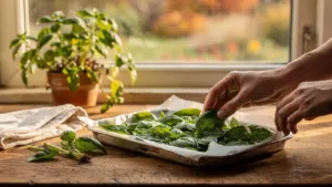 Basilic : récoltez vos feuilles avant le froid et congelez-les pour préserver leurs arômes