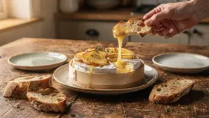 Camembert rôti au miel et à la pomme : une recette pour deux personnes