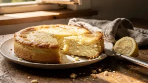 Fiadone corse : le brocciu apporte une texture fondante à ce gâteau au citron