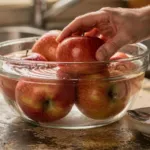 Pommes : le bain au bicarbonate réduit certains résidus de pesticides en surface