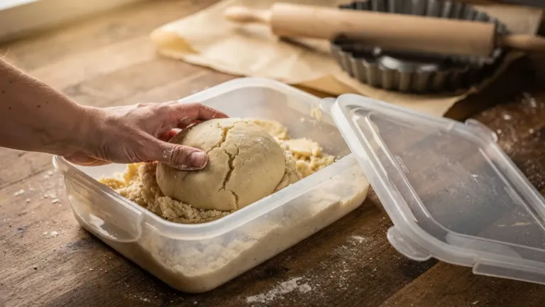 Pâte à tarte sucrée : préparez-la sans robot en secouant une boîte hermétique